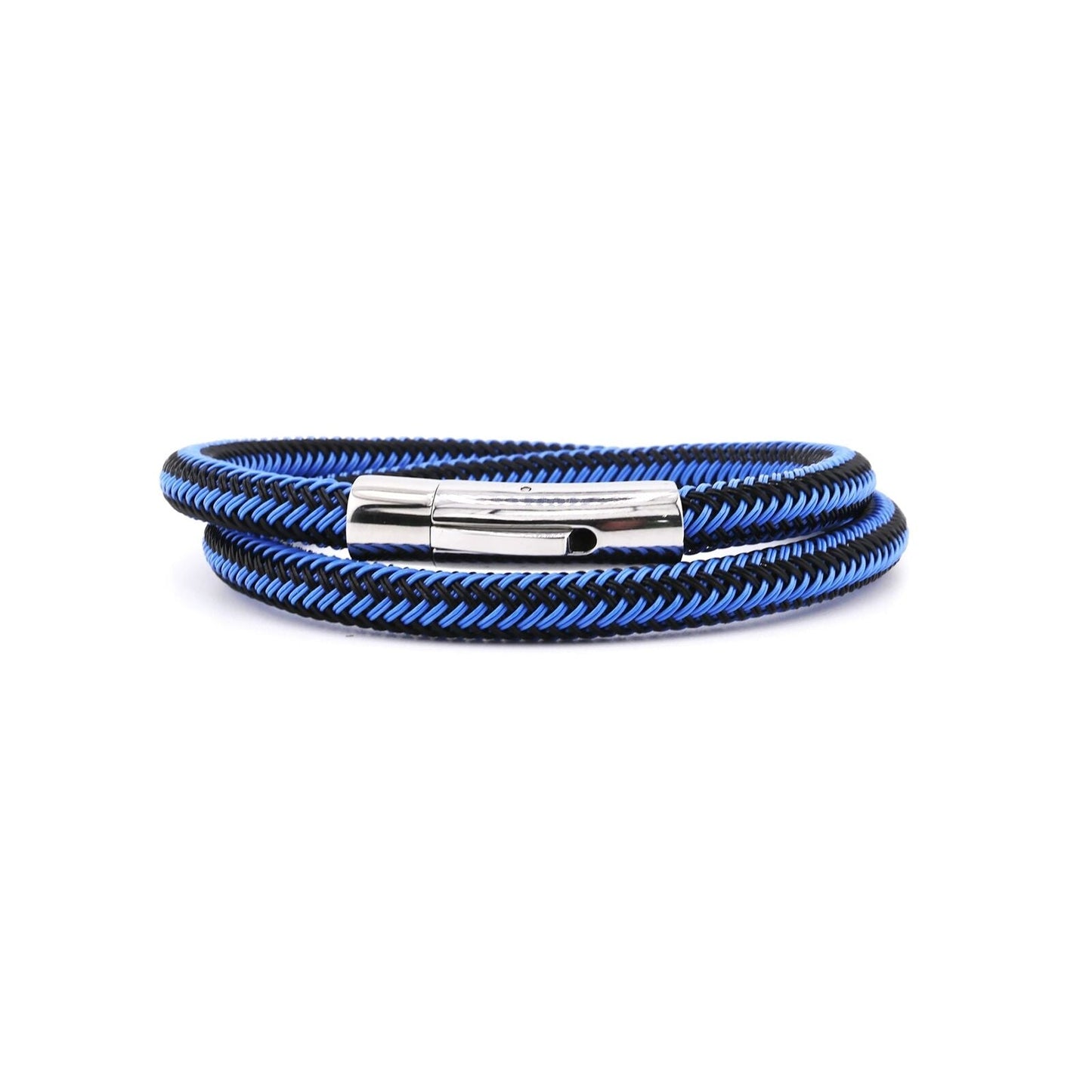 Blue Gyre Magnetic Clasp Rope Bracelet - Bluccii