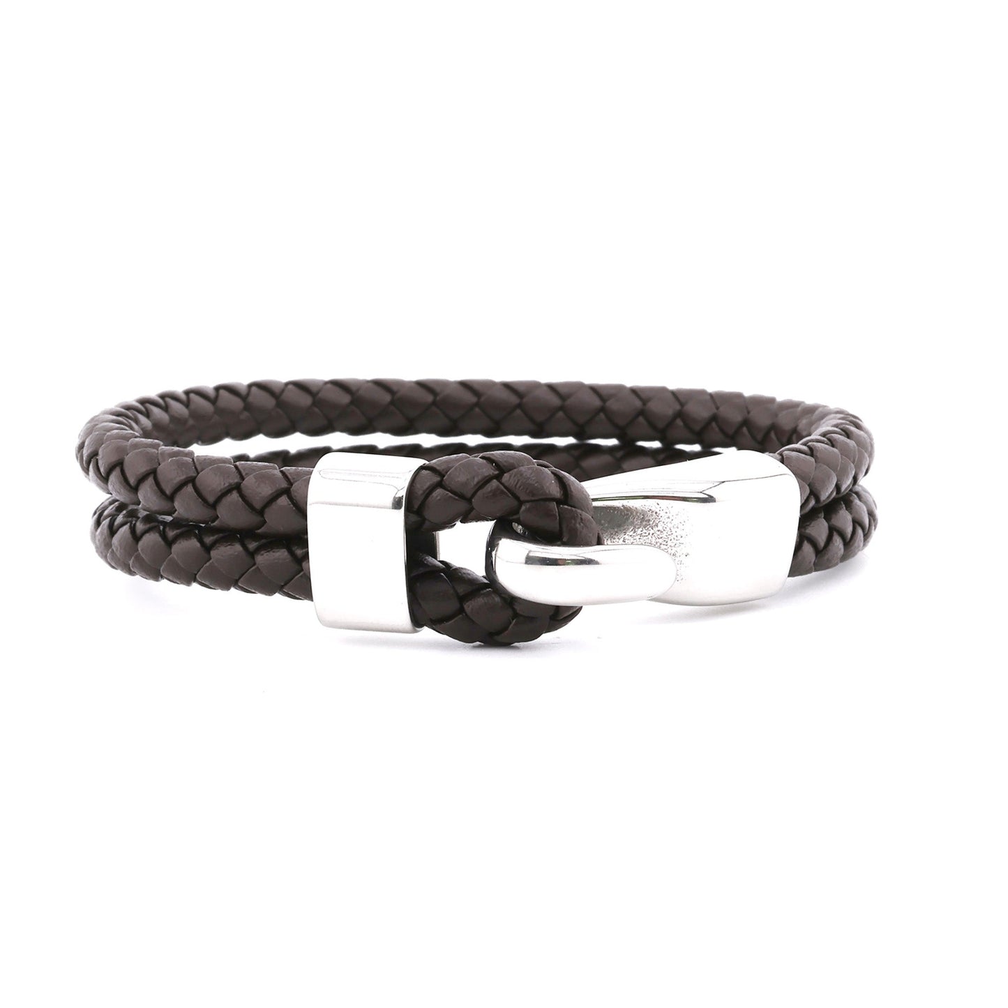 Rancher's Hook Braided Leather Bracelet - Bluccii