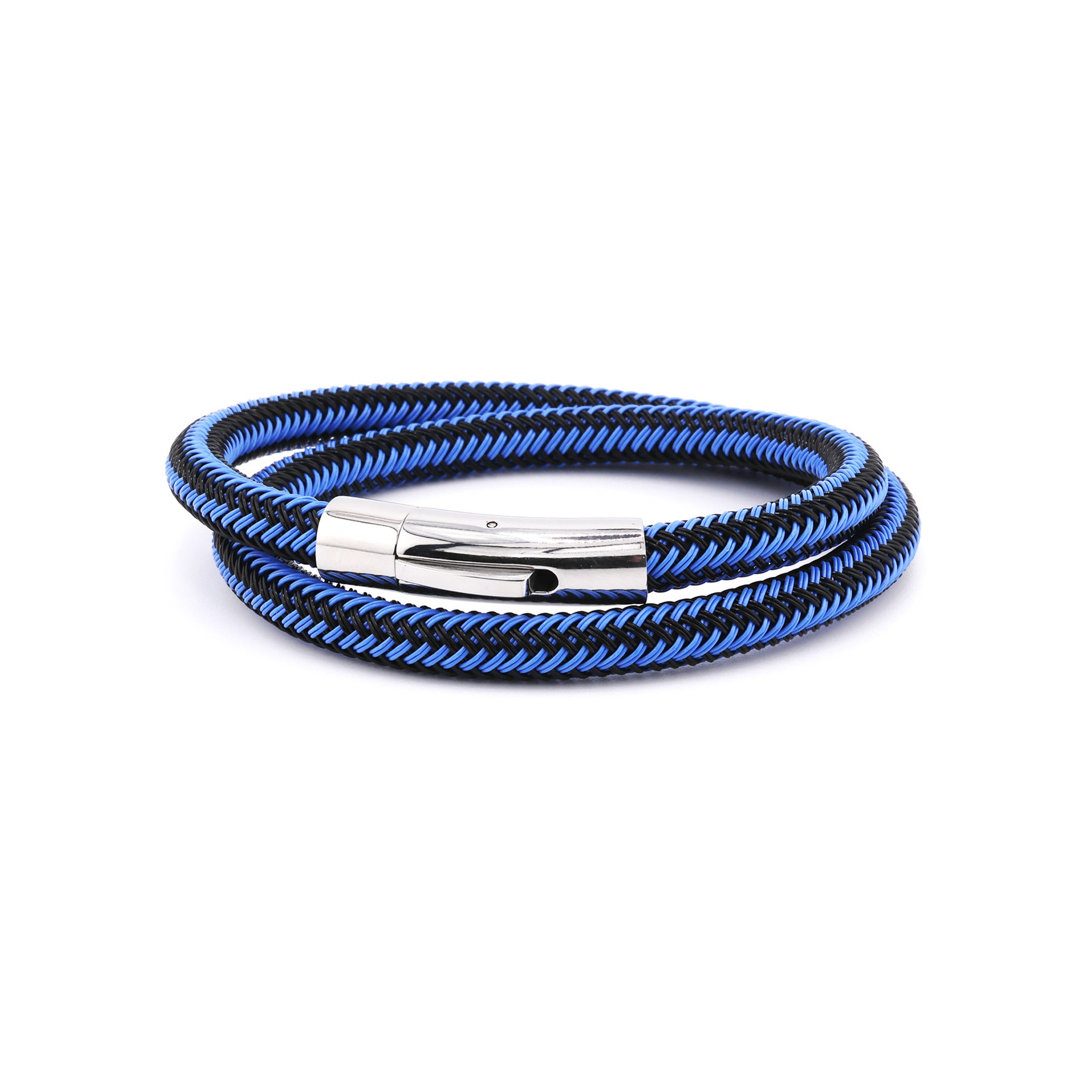 Blue Gyre Magnetic Clasp Rope Bracelet