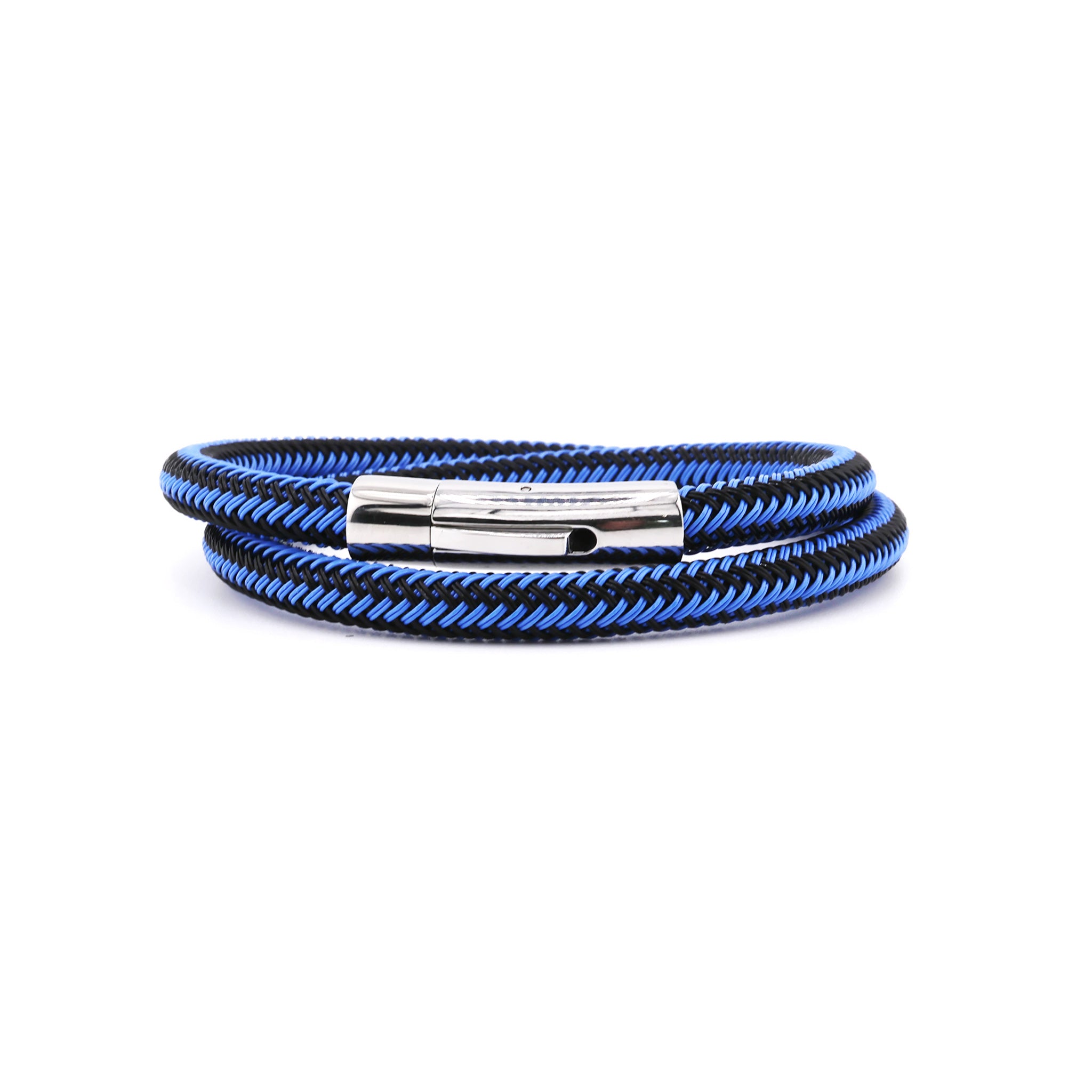 Blue Gyre Magnetic Clasp Rope Bracelet