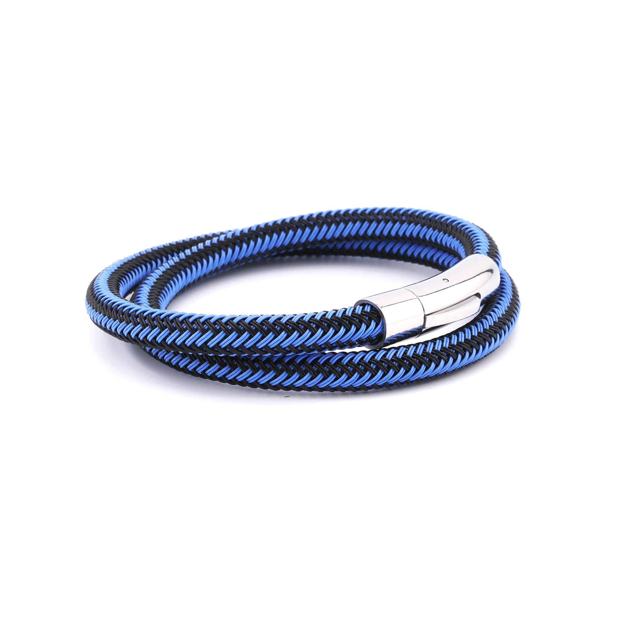 Blue Gyre Magnetic Clasp Rope Bracelet