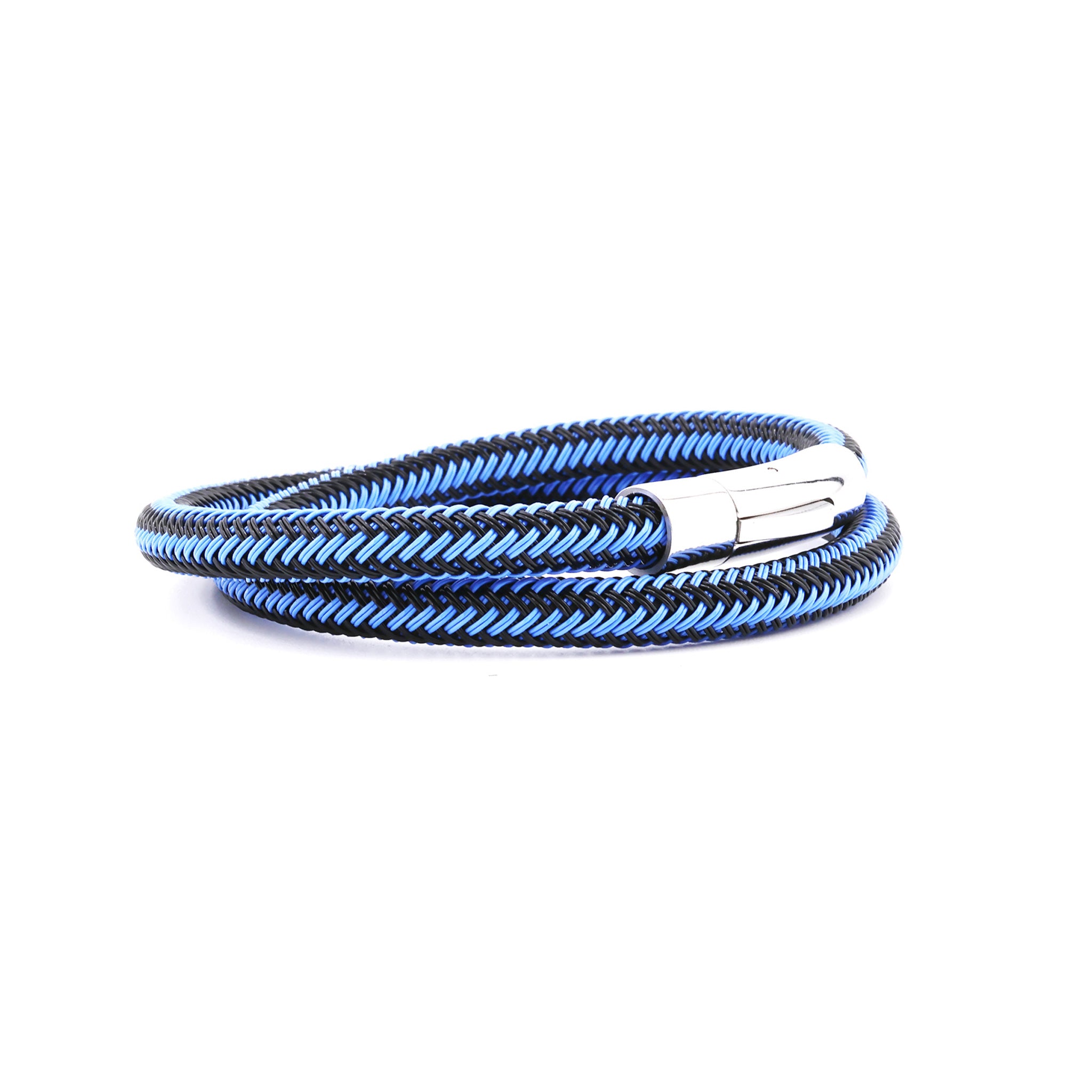 Blue Gyre Magnetic Clasp Rope Bracelet